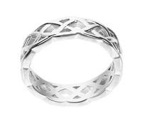 VALICLUD Bague Large Nœud Celtique Acier Inoxydable Pour Hommes Anneau Éternité Au Design Tressé Et Creux Pour Toutes Occasions