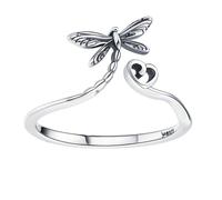 VALICLUD Bague Libellule En Sterling Bijoux Bague Doigt Ouvert Anneau Bague Ouverte Libellule Accessoires Bague Femme Bague De Mode Bague Fille Sterling S925