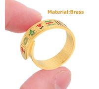 VALICLUD Bague Mahjong Créative pour Femmes Anneau Vintage Richesse et Style Feng Shui Élégant pour Usage Quotidien et Affaires