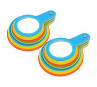 VALICLUD Baguier De Fruit Plastique 2 Pièces, Anneaux De Calibre pour Mesure De Diamètre De Fruits Moyens-Grands, Outil Pratique pour Classification Et Tri De Pommes, Oranges Et Pêches en Jardin