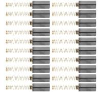 VALICLUD Balais de Charbon Métal Noir Remplacement Facile Performance Stable 20pcs pour Moteur de Machine à Coudre pour Machine à Coudre