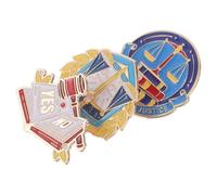 VALICLUD Balance Justice Maillet et Livres de Droit - Accessoires pour Avocats et Étudiants en Droit - Épingles Décoratives pour Bureau et Tenue Professionnelle