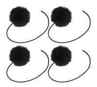 VALICLUD Balle de Rechange pour Griffoir à Chat Clochette, Lot de 4 Boules en Peluche, Jouets Suspendus pour Chats d'Intérieur, Accessoires pour Arbre