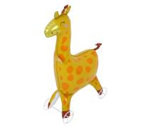 VALICLUD Ballon Girafe Gonflable à Roulettes Décoration Jungle Thème Animaux Fête Anniversaire Garçons Ballon Animal Réutilisable Intérieur Extérieur