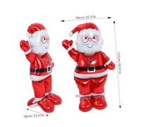 VALICLUD Ballon Père Noël Debout Film Aluminium Réutilisable Décoration Festive pour Fête de Noël Accessoire Lumineux pour Événements et Réunions Familiales