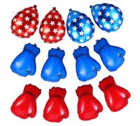 VALICLUD Ballons de Boxe Décoratifs en Pvc Résistant, Kit 12 Pièces, Décoration Anniversaire Garçon, Fête Thème du Catch, Gonflage Facile, Intérieur et Extérieur