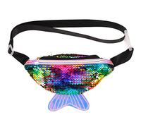 VALICLUD Banane Jogging Poisson Noir Extérieur Marche Vert Sirène Paillettes Forme de Poche Mode & Randonnée Créatif Pour Taille Paillettes, Image 1, Size 1, Fashion