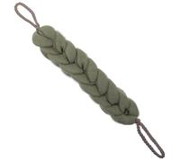 VALICLUD Bande Maille Exfoliante Longue Corps Fleur de Bain Verte Douce au Toucher Accessoire Bain Pratique Cordon pour Toilette Exfoliant Corps et Gel Gommant