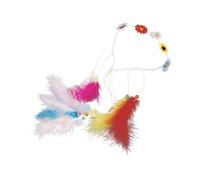 VALICLUD Bandeau à Fleurs en Plumage Accessoire de Cheveux Été Coiffe pour Femmes Décoration Colorée Ajustement Confortable Style Unique