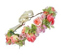 VALICLUD Bandeau à Fleurs Simulées Couronne Faire La Fête De Mariée Spa Réception Célibataire Mariage Genre Filles Moi Pour Être Faux Bandeaux Groupe Casque En Tissu