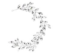 VALICLUD Bandeau à Strass Argenté pour Cheveux Femmes, Accessoire de Coiffure Léger et Confortable, Bandeau Orné de Strass pour Mariage, Fête et Occasions Spéciales