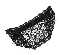 VALICLUD Bandeau antidérapant cheveux en dentelle Mariage bandeau large en dentelle enfants Accessoires de cheveux pour filles bandeaux pour filles élastique Noir