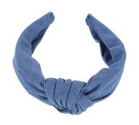 VALICLUD Bandeau Bleu Noué pour Femme Bandeau Jean Large Élastique Accessoire de Coiffure