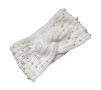 VALICLUD Bandeau Cheveux Femme Hiver Tricoté avec Perles Serre-tête Chaud et Élastique pour Activités Extérieures Accessoire Mode Confortable