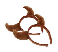 VALICLUD Bandeau Cornes de Diable Peluche pour Cosplay Bandeau Corne de Vache Doux et Léger Accessoire Costume Halloween Fête et Maquillage Tenue Fantaisie pour Adultes et Adolescents