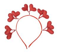 VALICLUD Bandeau D'amour Faire La Fête Bandeau à Paillettes Scintillant Festival x D'anniversaire De Licorne Noué Pour Femme Peigne Diadèmes Feutrine Rouge