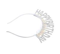 VALICLUD Bandeau De Fête D'anniversaire Tiare D'anniversaire Diadème D'anniversaire Pour Les Filles Joyeux Anniversaire Couronne Bandeau De Gir Silver Poudre D'or