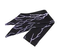 VALICLUD Bandeau Élastique pour L'entraînement Motif Éclairs, Tissu Confortable et Antidérapant, Accessoire Cheveux Noir Running Sport