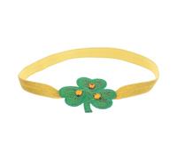 VALICLUD Bandeau Élégant Pour La Saint-patrick Avec Couronne De Fleurs De Trèfle Irlandais Et Bandeau Élastique Réglable Pour Femme Pour Les Fêtes De Fin Dannée