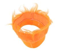 VALICLUD Bandeau En Bandeau Déguisement Journée Des Cheveux Fous De Troll Perruques De Troll Cheveux Orange Chapeau Drôle Chapeau Fou Orange Fibre Chimique