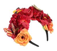 VALICLUD Bandeau Floral Accessoire De Tête Serre-tête Décoratif Pour Bal De Promo Halloween Tea Party