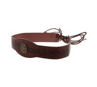 VALICLUD Bandeau Médiéval Renaissance Vintage En Polyuréthane Robuste Taille Incurvée Brun Pour Femme Cosplay Événement à Thème