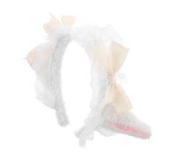 VALICLUD Bandeau Oreilles Agneau Peluche Doux Armature Ajustable Accessoire Cosplay et Fête Accessoire Stable et Confortable
