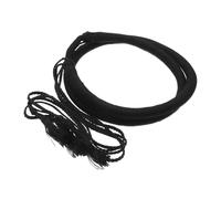 VALICLUD Bandeau Shemagh Arabe En Laine Noire 54 Cm Tresse Décorative Unisexe Pour Style Traditionnel Moyen-oriental Accessoires Shemagh Quotidien Et Fêtes