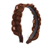 VALICLUD Bandeau Tressé Femme Accessoire De Cheveux Chic Pour Bandeau Anti-dérapant Avec Pour Sport Maquillage Style Naturel Postiche Braid Headband
