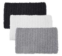 VALICLUD Bandeaux D'hiver Larges Tricotés En Laine Douce Pour Femmes Et Filles, Bandeau Thermique Cache-oreilles, 3 Pièces Blanc Noir Gris, Confortable Et Chaud Pour L'automne Et L'hiver