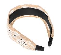 VALICLUD Bandeaux Larges Raphia Tissé Pour Femme Accessoire De Coiffure Bandeau Paille Pour Plage
