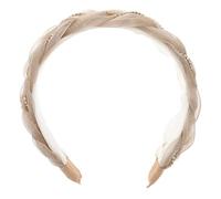 VALICLUD Bandeaux Ornés De Bijoux Pour Femmes Bandeau Rembourré Organza Accessoire De Coiffure