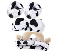 VALICLUD Bandeaux Spa pour Femmes Set Bandeau Maquillage et Poignets Élastiques Antidérapants et Souple pour Soins Visage et Bain