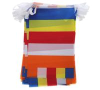 VALICLUD Bannière Bouddhiste 5 Couleurs en Polyester pour Temples et Espaces de Prière Extérieurs, Drapeau de Prière Tibétain pour Décoration Spirituelle