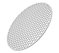 VALICLUD Barbecue Ronde Acier Inoxydable Maille Résistante Multifonction pour Cuisson Viande Légumes Poisson Compatible Barbecue Gaz et Électrique