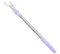 VALICLUD Barre de Séchage Télescopique en Alliage D’Aluminium 55-80 Cm, Poteau à Vêtements Violet Tête Carrée en Métal, Tringle à Linge Domestique pour Rangement Pratique et Étendage