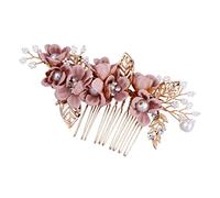 VALICLUD Barrette à Cheveux De Mariage Avec Perles Et Fleurs Accessoires Pour Cheveux De Demoiselle Honneur