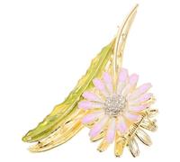 VALICLUD Barrettes À Cheveux En Alliage De Zinc Pour Femme Accessoire De Coiffure Pour Mariage Motif Marguerite Argenté Motif Floral Petite Pince Démêlante