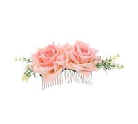VALICLUD Barrettes à Cheveux Floraux Roses Peigne à Fleurs Métal Épingle Décorative Accessoire pour Fille et Femme pour Mariage et Fête