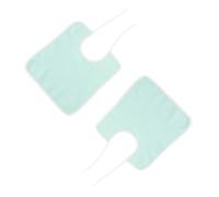 VALICLUD Bavoirs de Protection en Coton pour Personnes Âgées, 2 Pièces Lavables Fermeture Ajustable, Adaptés aux Repas en Établissements de Santé