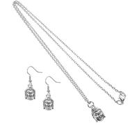 VALICLUD Bijoux Femme Bouddha Ensemble Collier Et Boucles Oreilles Élégant Accessoires De Mariage Et Saint-valentin