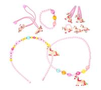 VALICLUD Bijoux Pour Filles Colliers Et Bracelets Parure De Cadeau Pour Petites Filles Kit De Bijoux Décoratifs