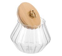 VALICLUD Bocal en Verre pour Lessive Couvercle Récipient Hermétique Multifonctionnel Capacité 1.5L pour Buanderie la Cuisine et Salle de Bain Pot de Rangement en Verre