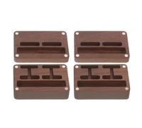 VALICLUD Boîte à Bijoux en Noyer Rectangulaire pour Hommes Lot de 2 Rangement Magnétique pour Boutons de Manchette et Pinces à Cravate Petite Boîte Compacte pour Accessoires Masculins