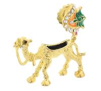 VALICLUD Boîte à Bijoux Vintage avec Figurine Décorative d'animal du Désert Boîte à Trésors Multifonctionnelle Ornée de Strass Rangement pour Bijoux et Souvenirs Cadeau Symbolique