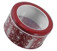 VALICLUD Boîte à Bonbons de Noël en Fer-Blanc Petite Boîte à Biscuits Portable Coffret de Rangement Simple pour Fêtes de Fin D’Année Décorations Festives et Contenants à Friandises