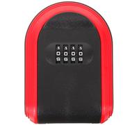 VALICLUD Boîte ode à 4 Chiffres en Plastique Abs Rouge, Serrure à Combinaison pour Bureau et Maison, Design Sécurisé Garantissant la Protection des Clés