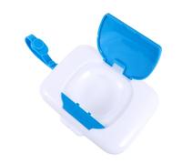 VALICLUD Boîte à Lingettes Humides Pour Bébé Portable, Plastique Pp Léger, Protection Anti-poussière, Usage Extérieur Et Poussette, Accessoire Pratique De Voyage, Format Compact Bleu