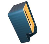 VALICLUD Boîte à Mouchoirs Multifonctionnelle en Plastique Jaune Compartiments et Large Ouverture, Support Téléphone Pratique pour Salle de Bain ou Tableau de Bord