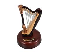 VALICLUD Boîte à Musique Harp Miniaturisée avec Classique Décoration Romantique pour Maison et Bureau Cadeau Unique pour Noël et Anniversaires